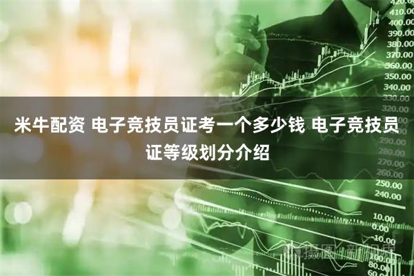 米牛配资 电子竞技员证考一个多少钱 电子竞技员证等级划分介绍