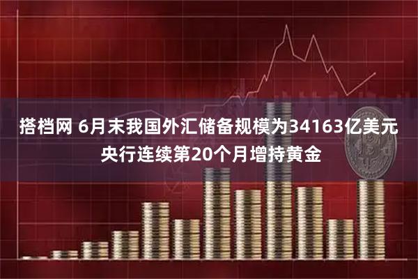 搭档网 6月末我国外汇储备规模为34163亿美元 央行连续第20个月增持黄金